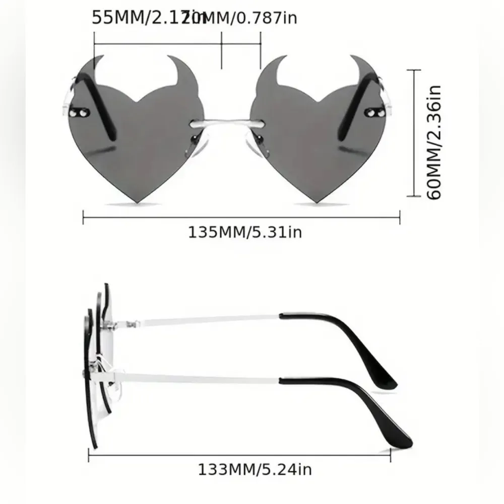 Hot Devil Sunglasses NWT 🎉HP🎉 Red - Image 2