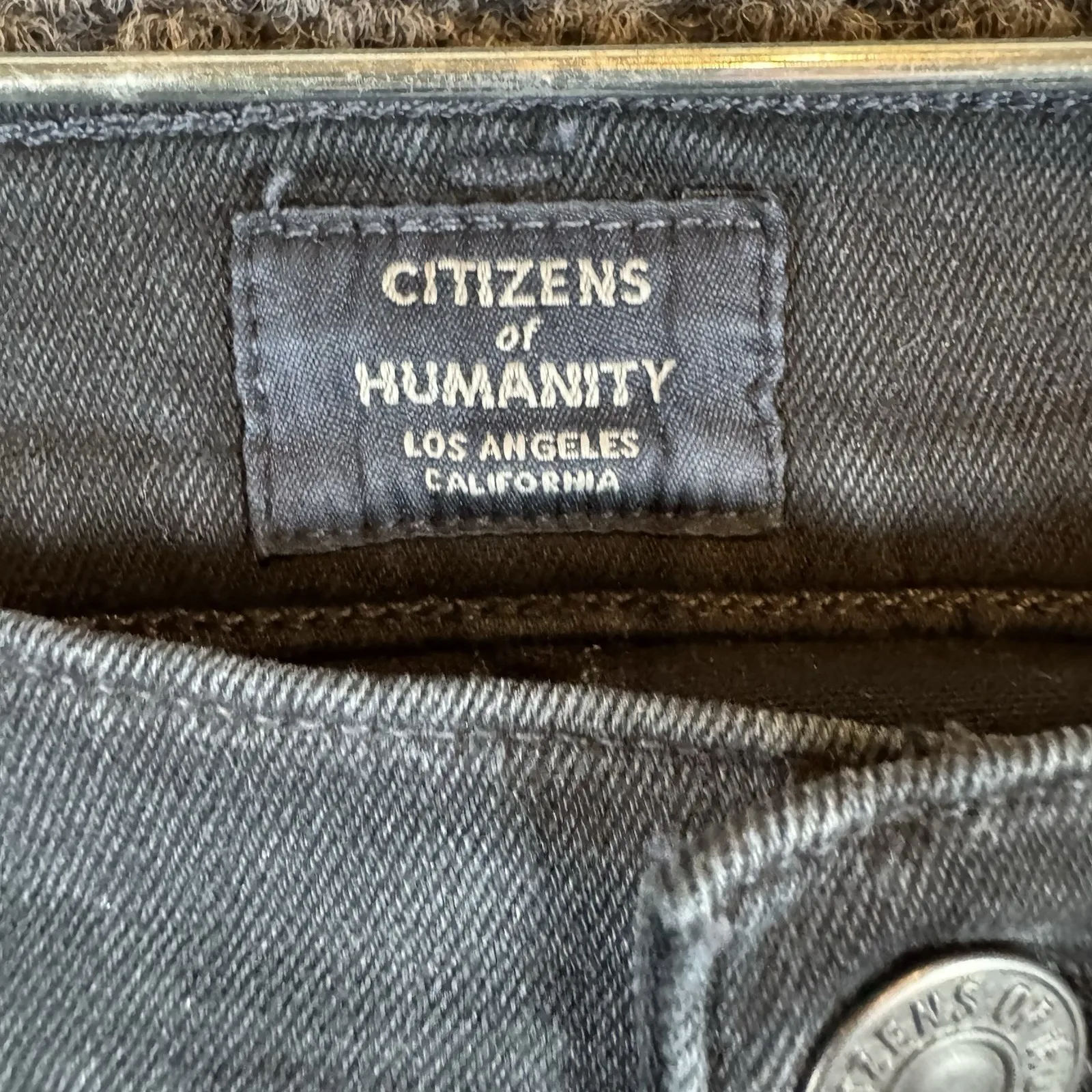 Citizens of Humanity Rocket High Rise Skinny Black Jeans Women's Size 26 Stretch - Image 3