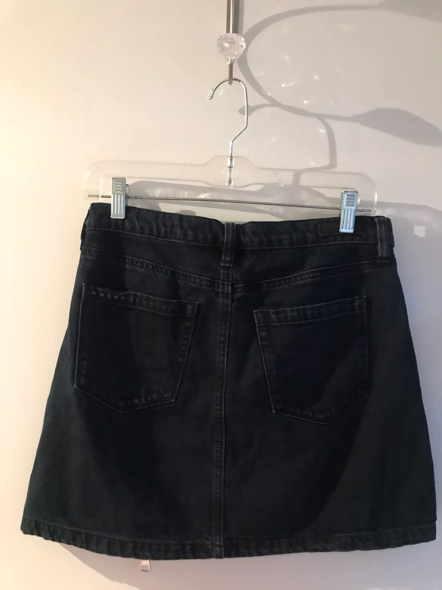 Zipper Denim Skirt - Image 4