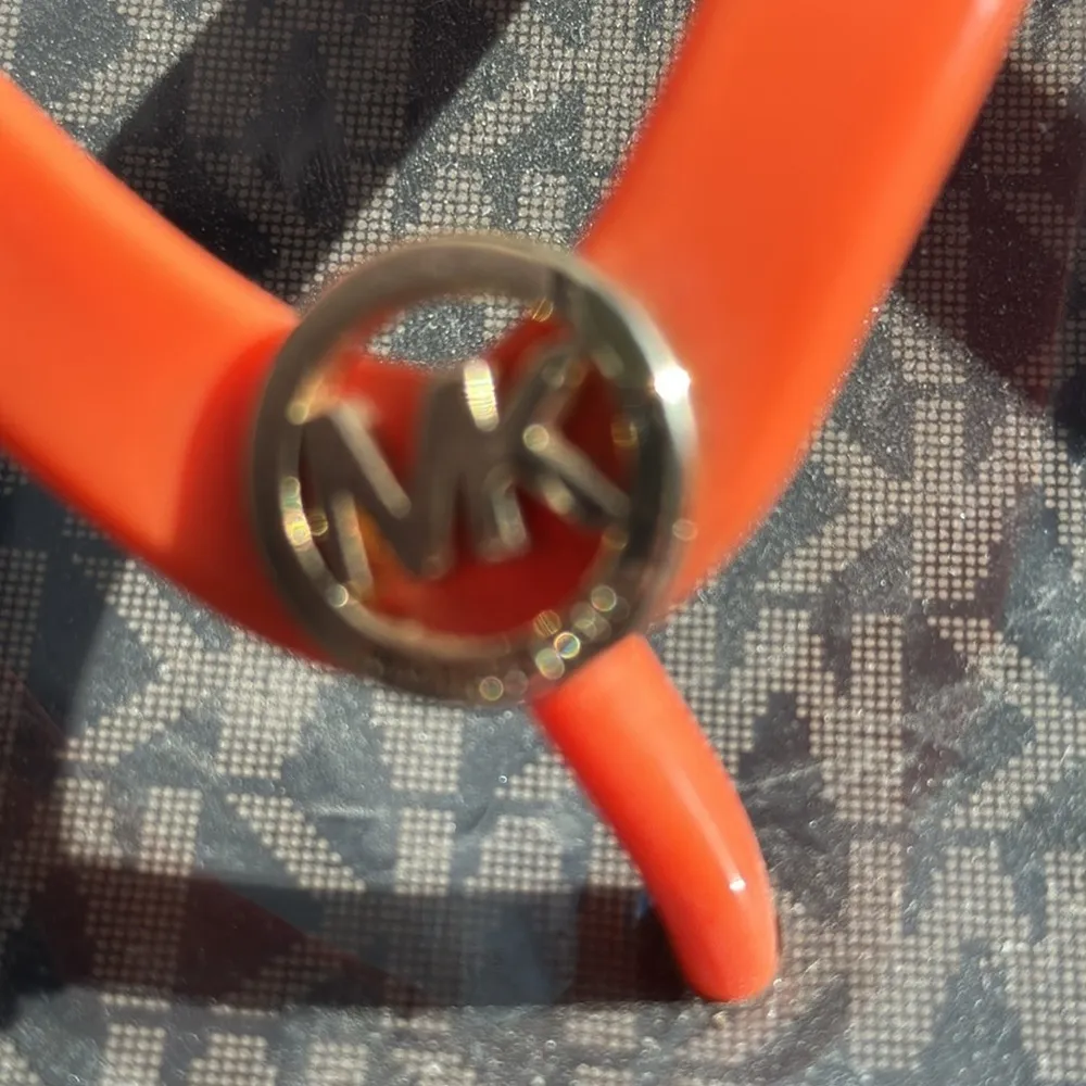 Michael Kors Womens Orange Flip Flop Sandals​ - Image 2