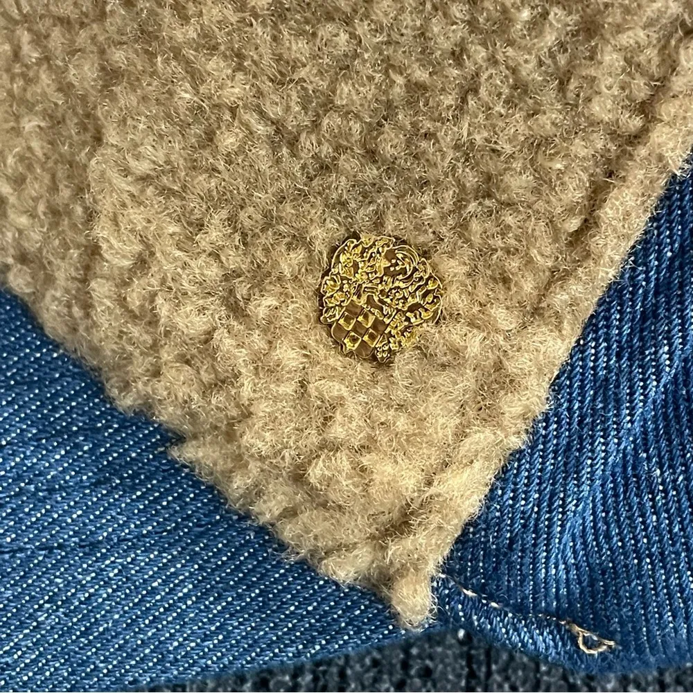 Vince Camuto Faux Fur Denim Baseball Cap - Image 4