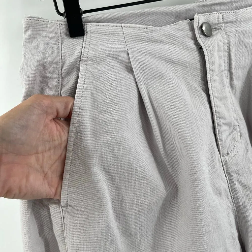 EILEEN FISHER Denim Tapered Pants Size 8P NEW Petites Organic Cotton Gray NWOT - Image 6