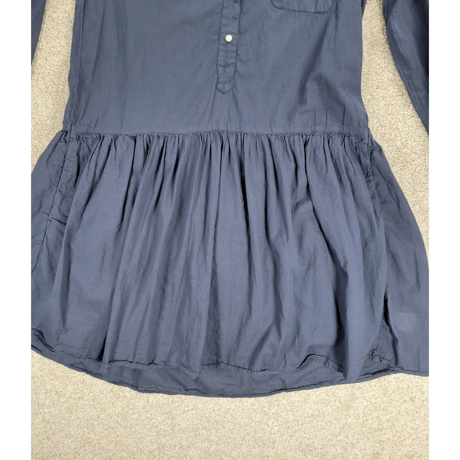 Grayson Changemaker Shirt Dress Womens XS Blue‎ Long Sleeve Cotton A - Image 9