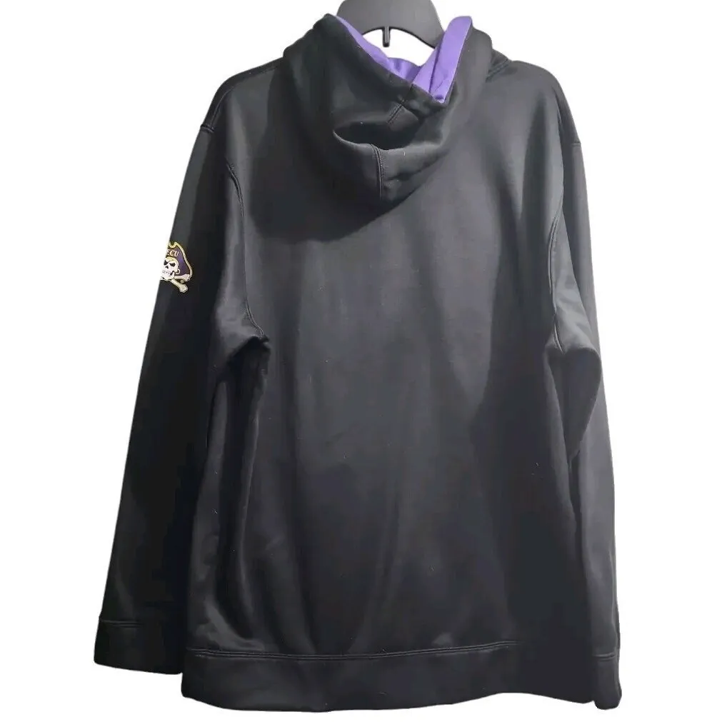 East Carolina Pirates NCAA Hoodie‎ Pullover Graphic Spell Out Black XL - Image 5