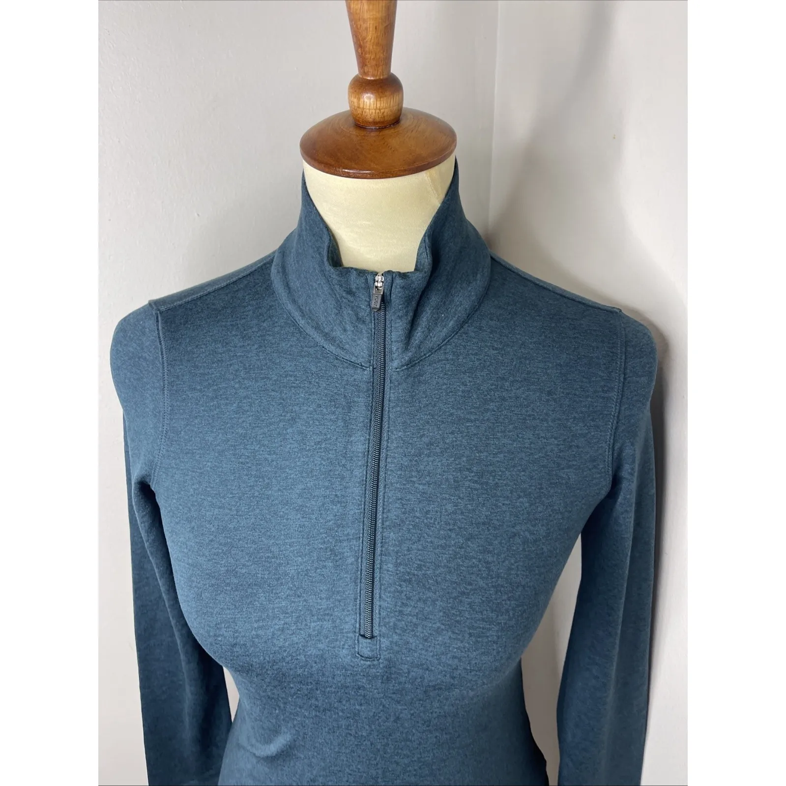 Vuori Halo Essential Half Zip Pullover Beryl Green Heather Women's Size X-Small - Image 7