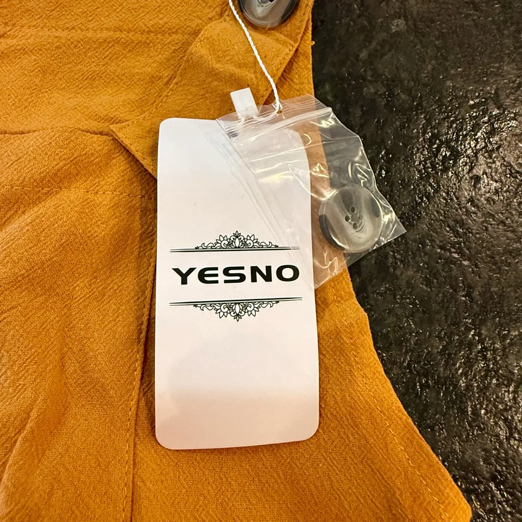 Yesno Rust Colored Jumpsuit Orange Size L - Image 7