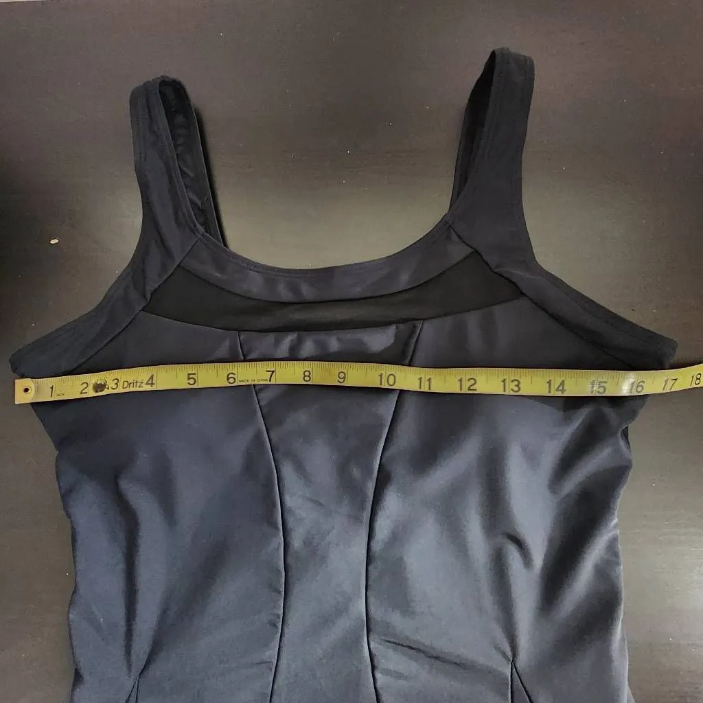 Zando Black Swim Dress NWOT Size XL Black Swimsuit Dress with Mesh Accents - Image 8