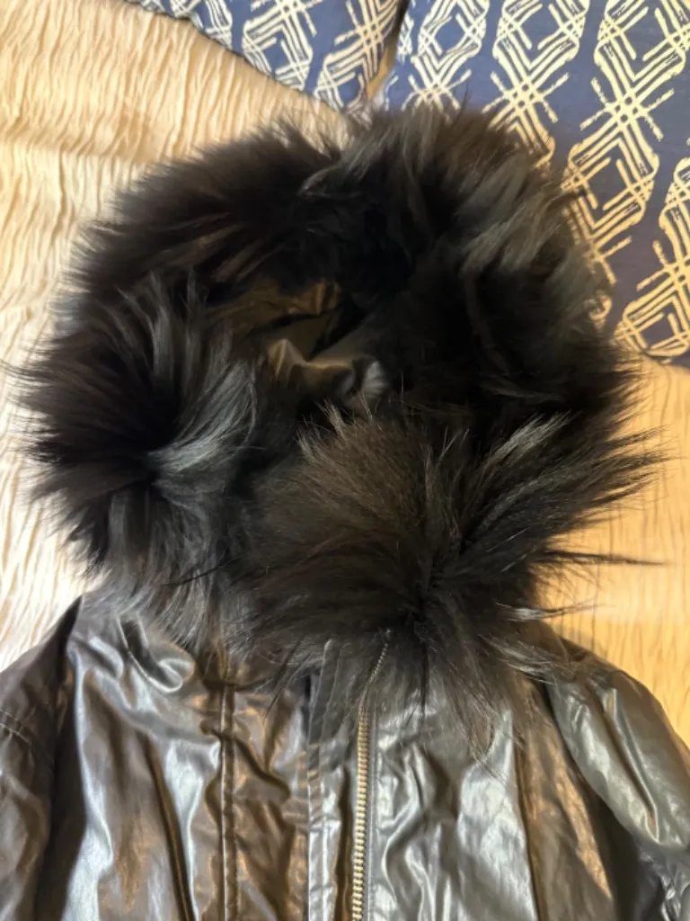 SAM Fur Trench Jacket  - Image 4