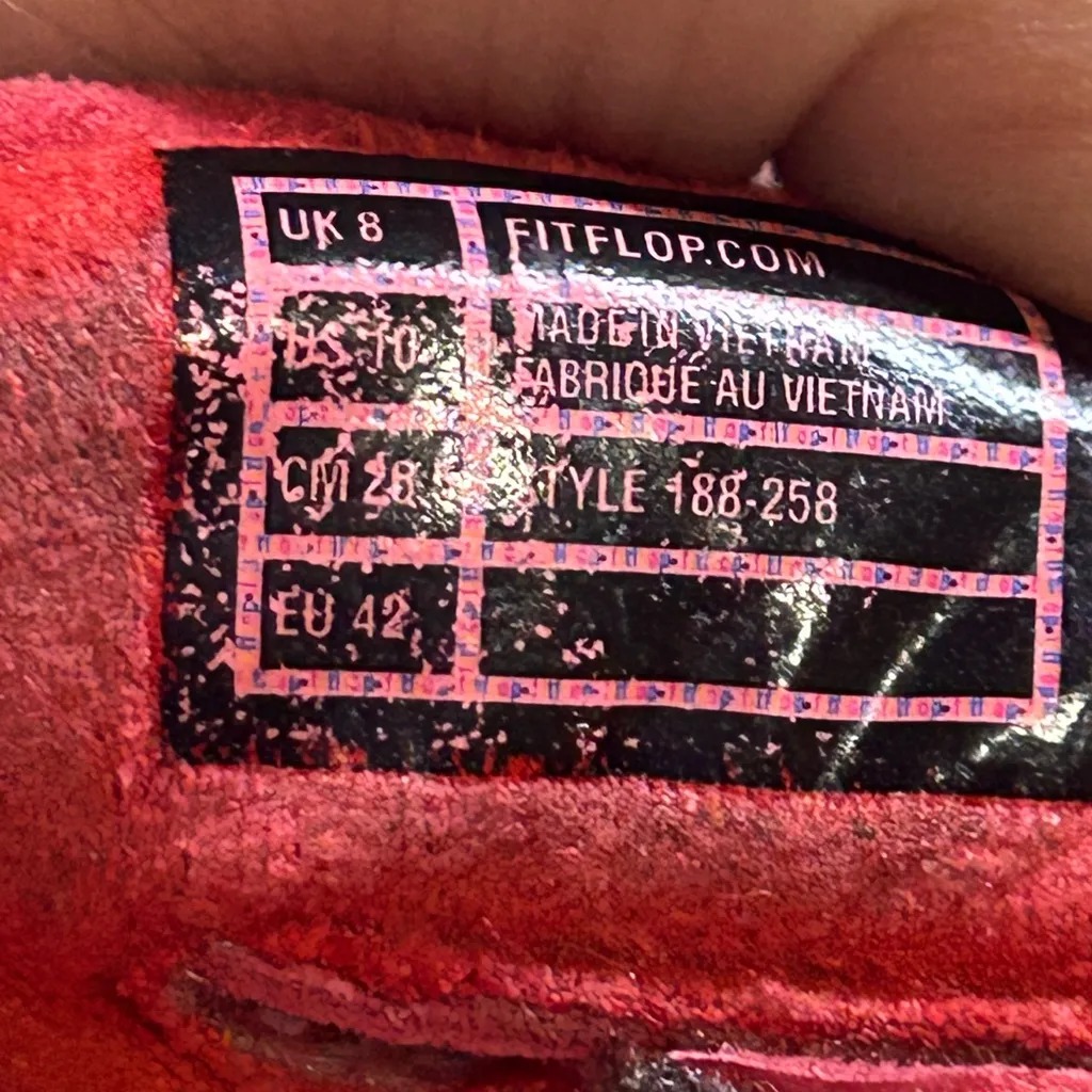 FitFlop Women's Red Sandals size 10 - Image 4