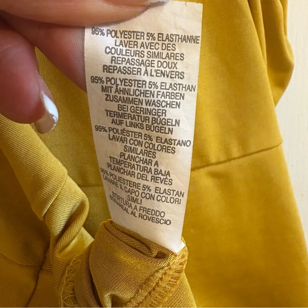 Nasty Gal Golden Drape Neck Bodysuit - Image 5