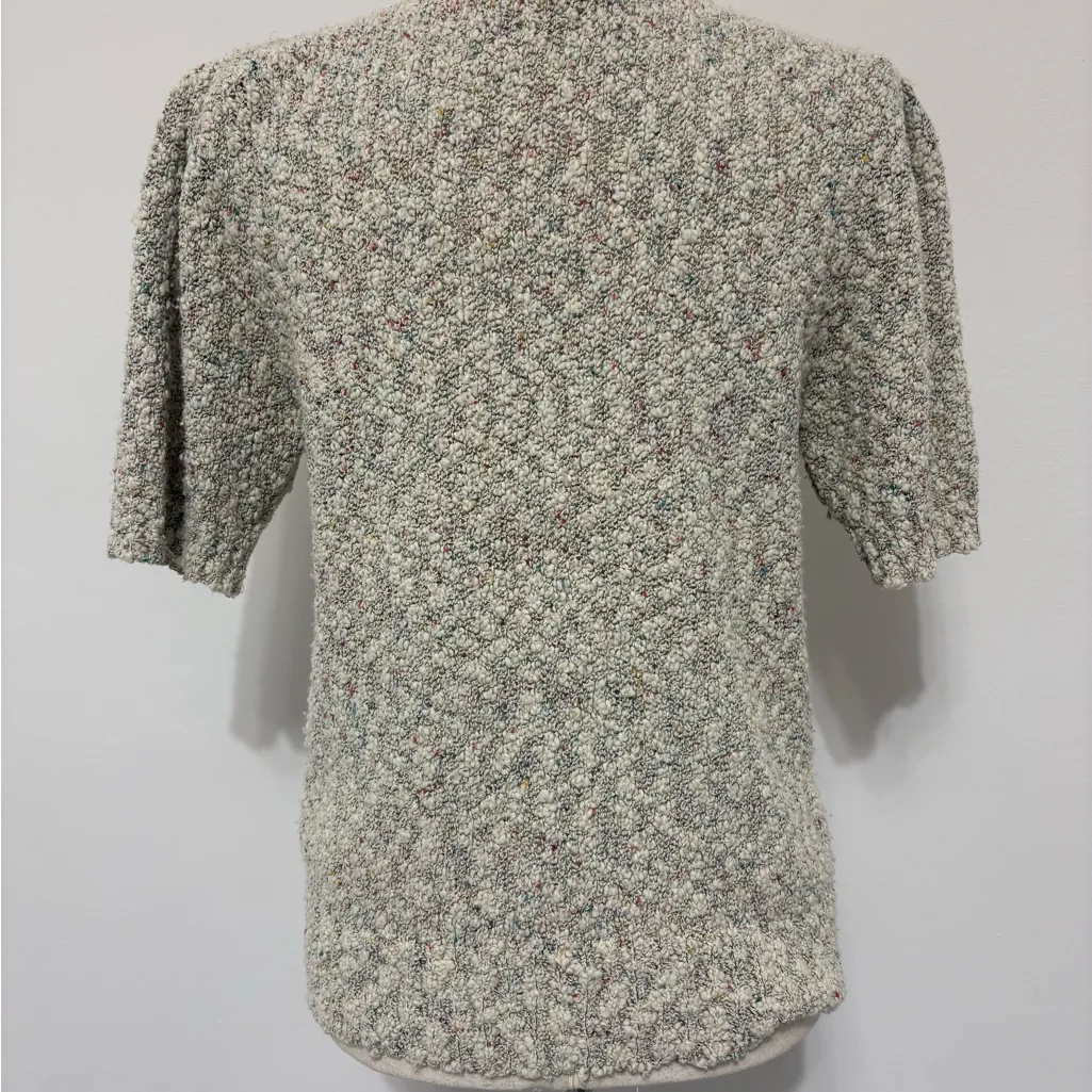 Vintage Worthington Marled Short Sleeve Sweater Sz M - Image 2