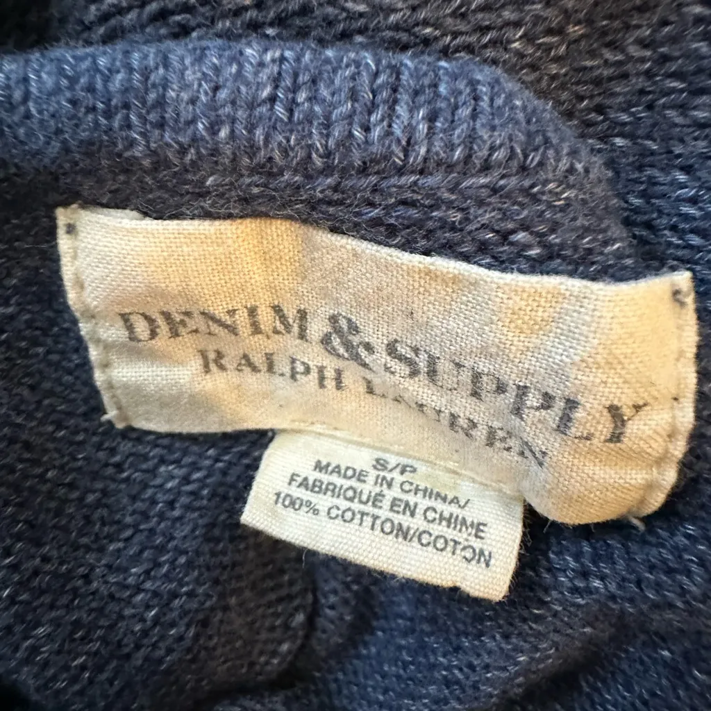 Denim & Supply Ralph Lauren Womens Star-Print Short Sleeves Pullover Sweater S - Image 3