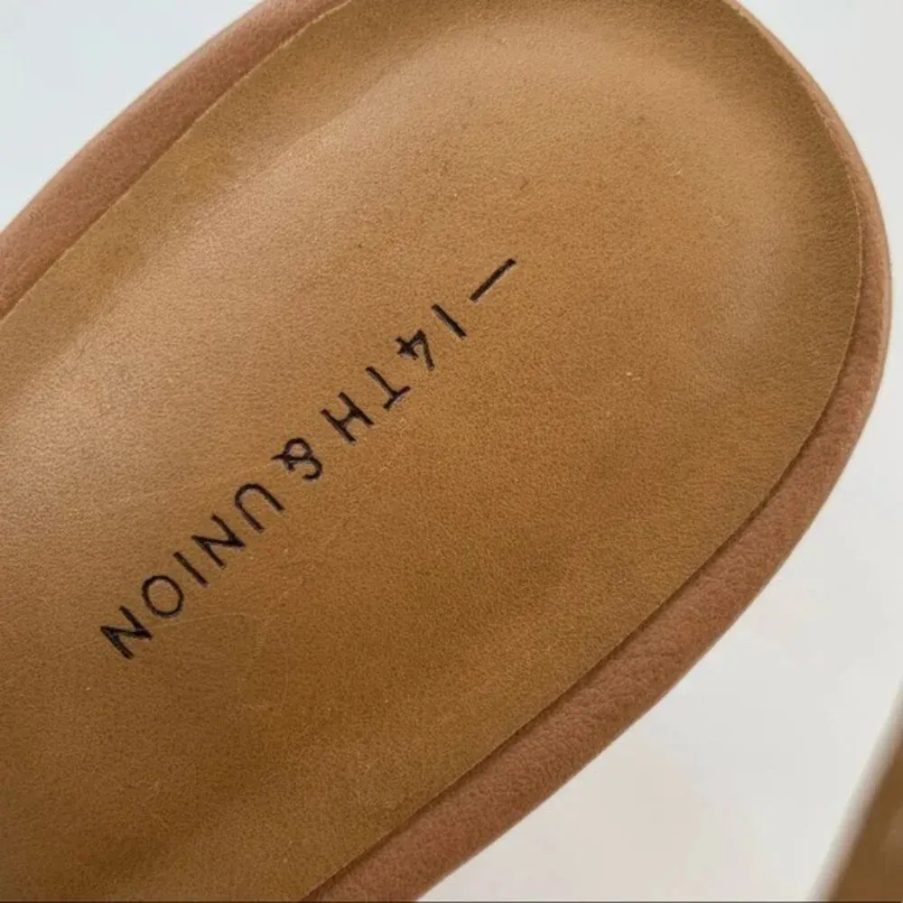 NORDSTROM 14th & Union Sandal Asher Block Heel Tan Size 9 NWT - Image 8