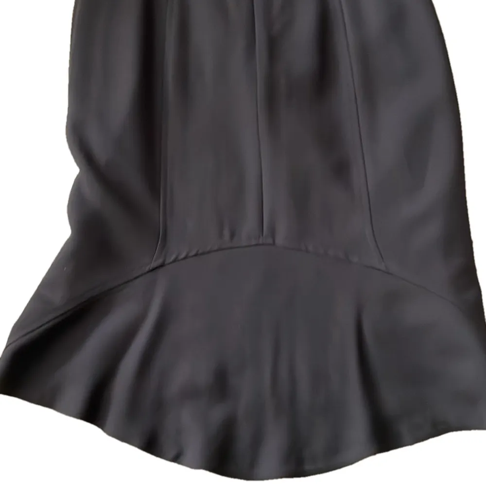 2000s Vintage M Siamo Brown Wool Belted Sheath Midi Dress Tailored Quiet Luxury Size 6 - Image 8