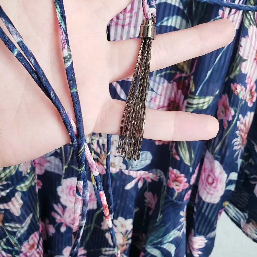 Cooper St Blue Floral Long Sleeve Dress - Image 4