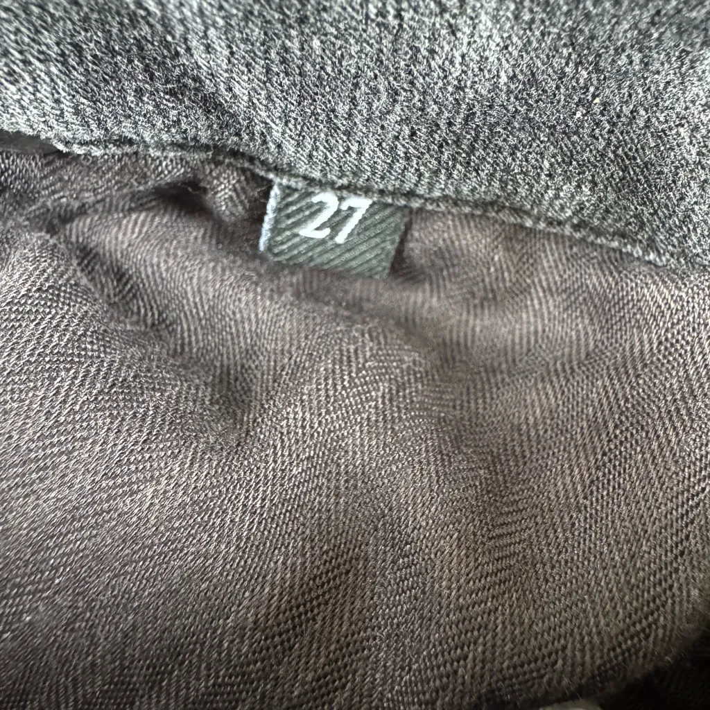 7 FOR ALL MANKIND High Waist Luxe Vintage Aubrey Jean Washed Black Size 27 - Image 10