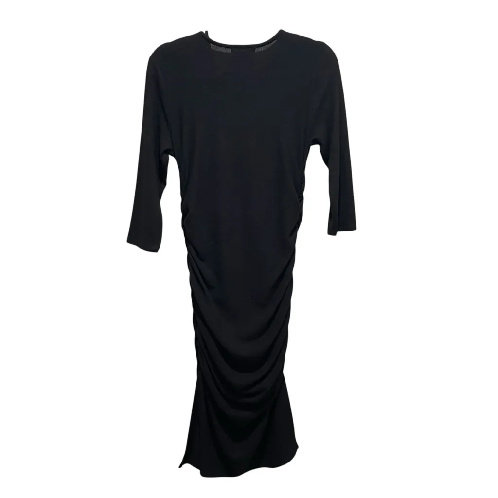 INC International Concepts Ruched Bodycon Midi Dress Black Women’s Size Medium - Image 10