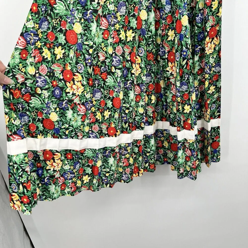 Arjon California Dress S Cottagecore Country Western Boho Festival Hippie Retro Green - Image 10