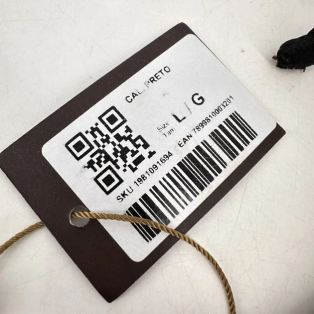 NWT Rio Del Sol Cheeky String Black Bikini Bottoms Size‎ Large - Image 6