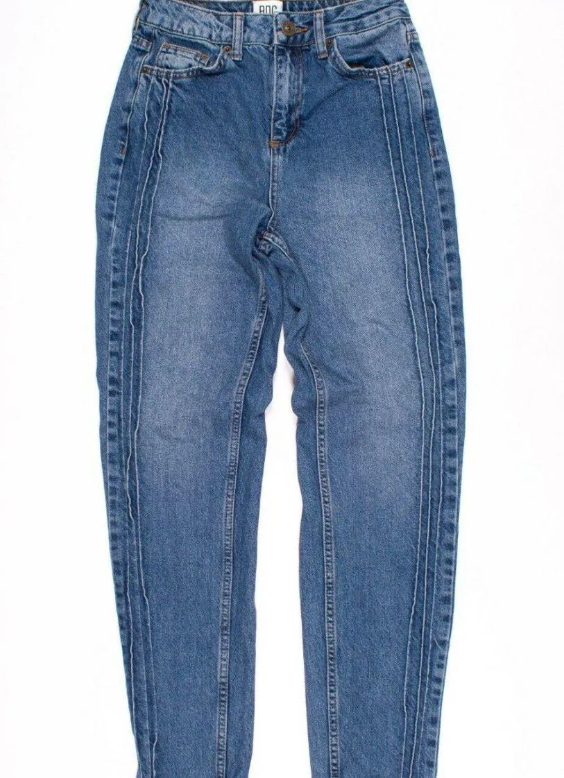 mom pintuck jeans - Image 2