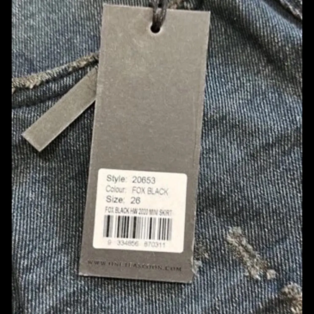 One Teaspoon One X 2020 Fox Denim Mini Skirt - Image 2