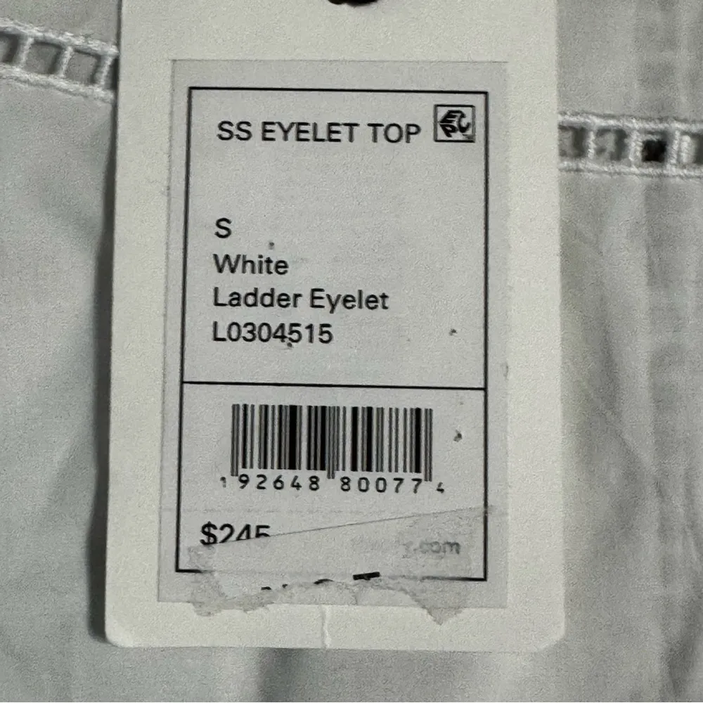 Theory Women’s White Ladder Eyelet Top - Image 14