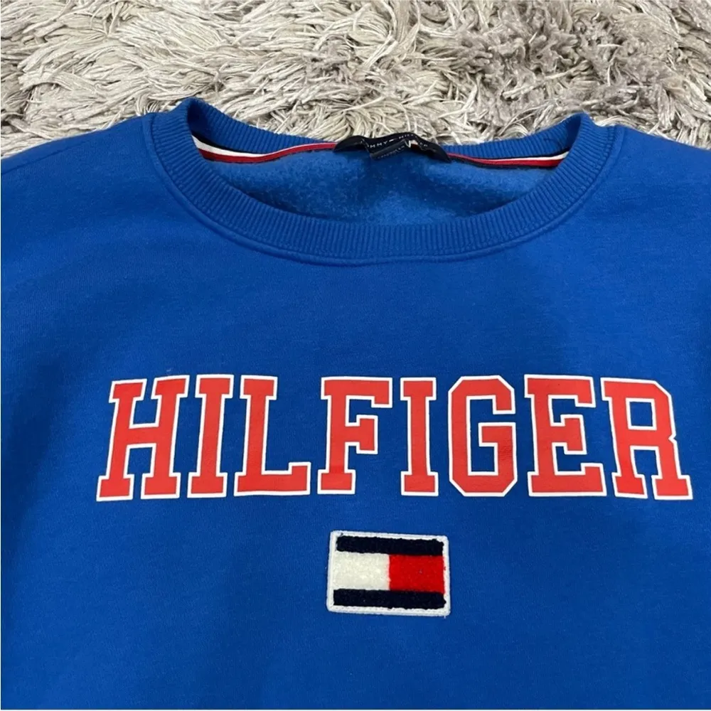 Tommy Hilfiger Blue Crewneck Sweater Juniors XS - Image 9
