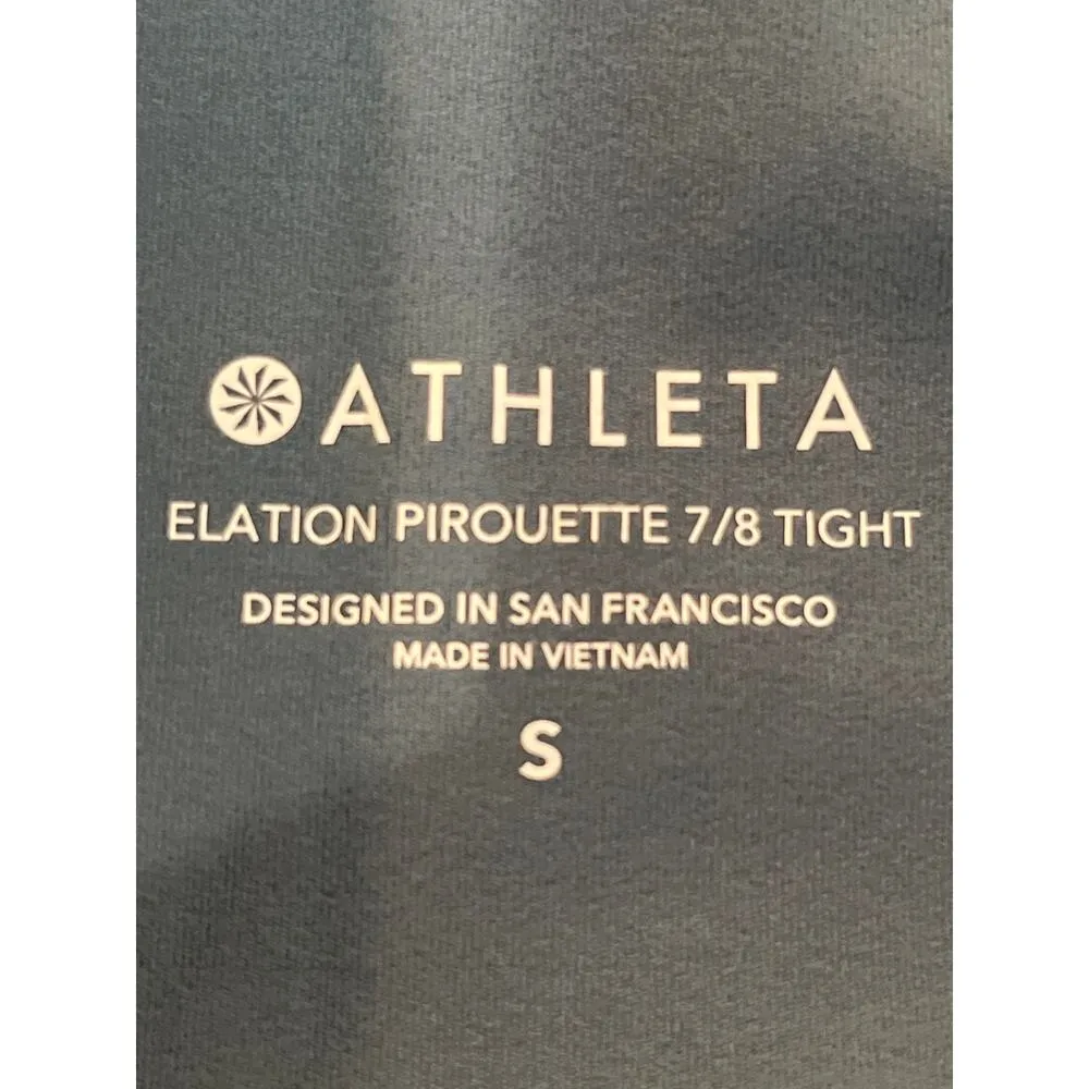 Athleta Elation Pirouette 7/8 Legging Slate Blue Size Small - Image 6