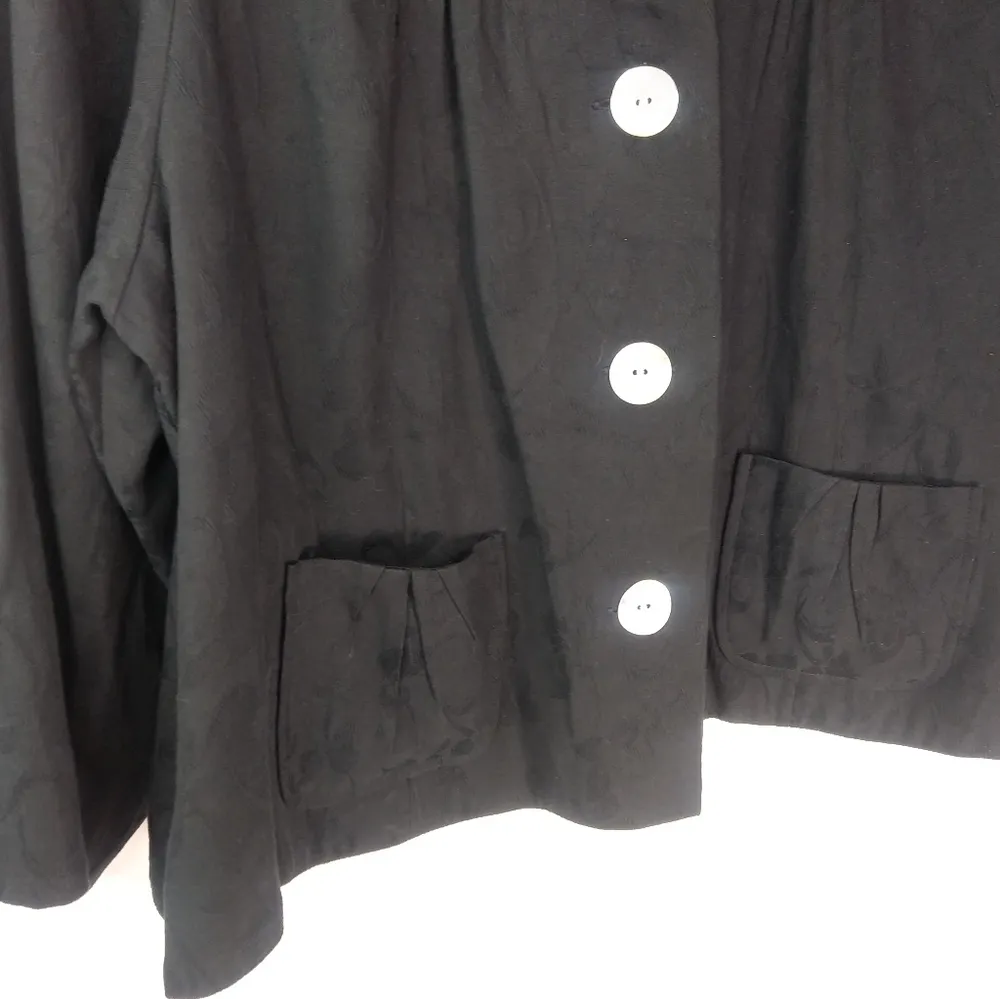 Covington XL Black Sculpted Art Jacket Plus - Image 4