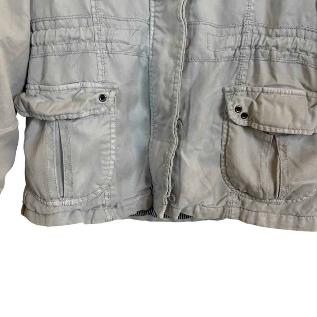 Anthropologie Marrakech Utility Jacket – Women’s Size Small Light Blue - Image 4