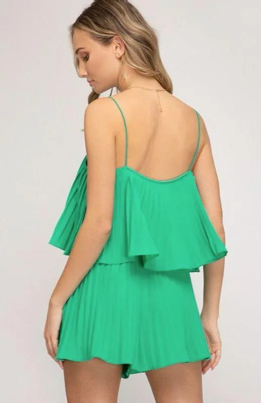 NEW- LUCKY PLEATED ROMPER - Image 4