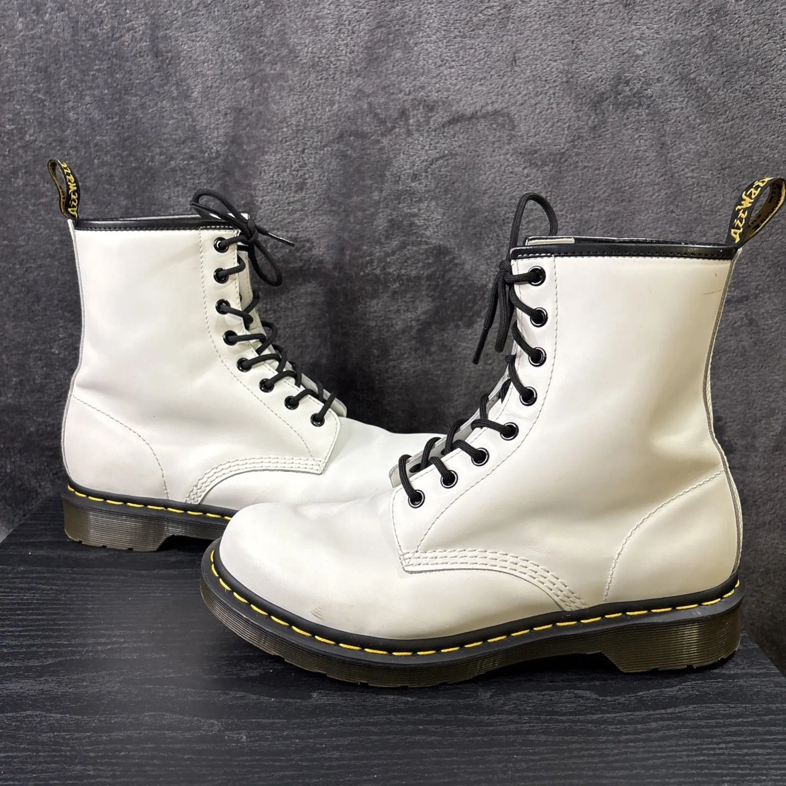 Dr. Martín Luana White Leather Boot Sz 10 - Image 5