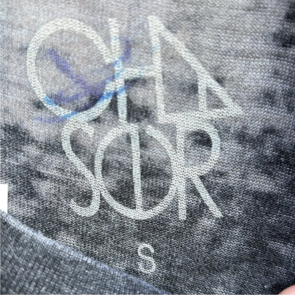 NWT CHASER Ride or Die Graphic BurnOut Tee Grey Generous Small - Image 7