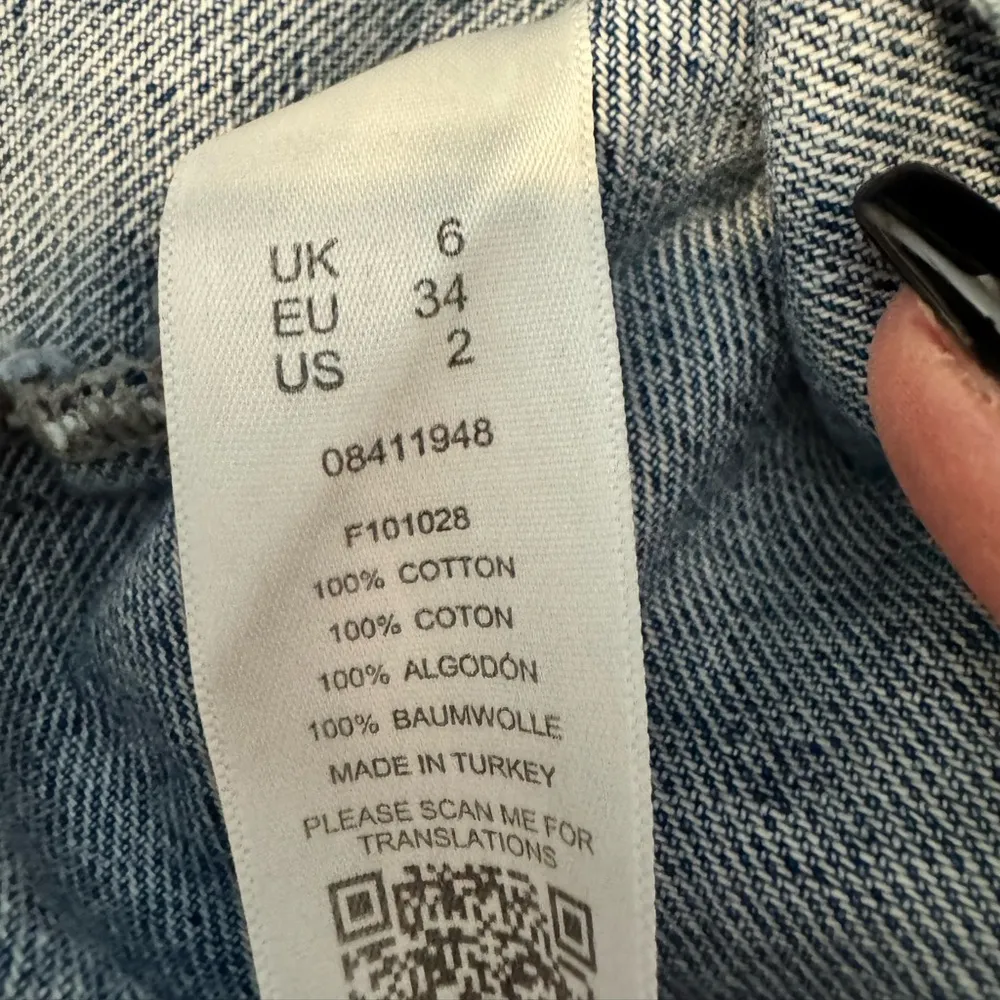 ASOS Button Front Denim Skirt Size 2 - Image 7