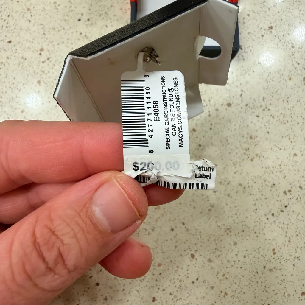 Bridge Diamond Sterling Silver Square Stud Earrings 1/10 CTW - Image 5