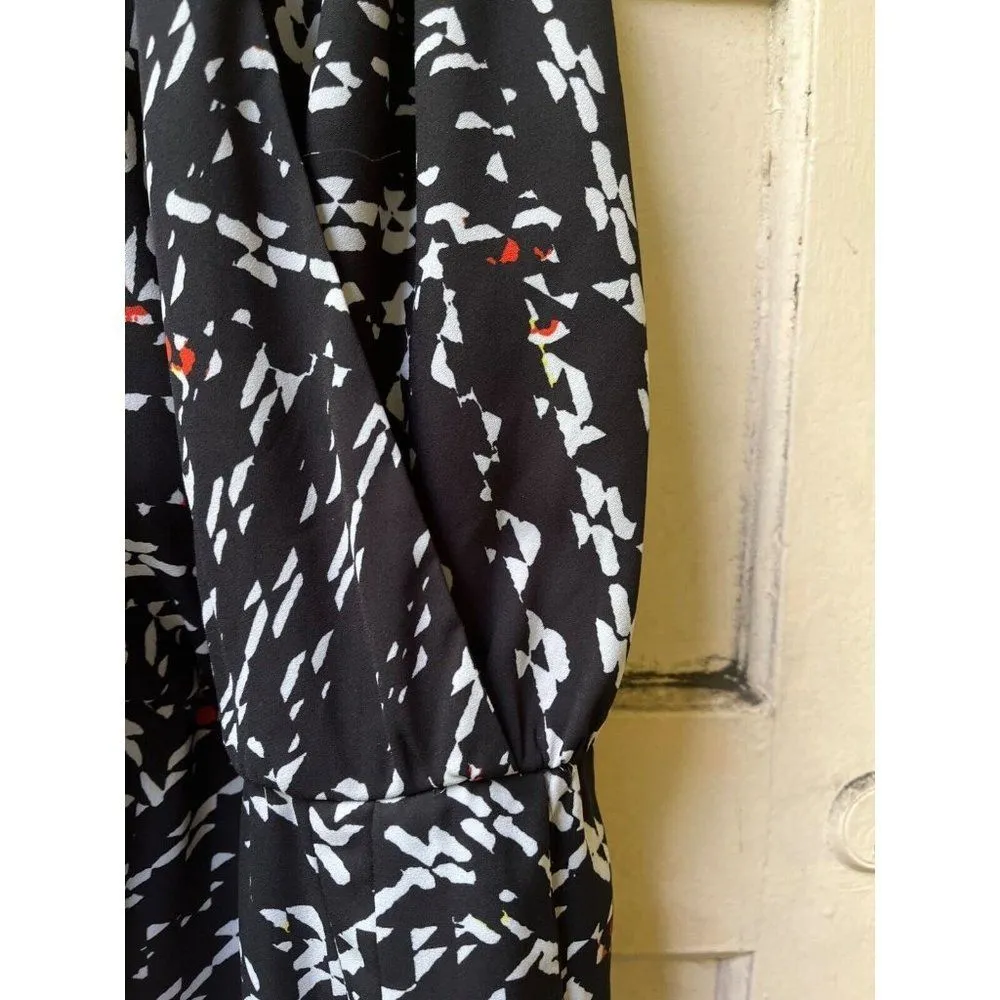 Eight sixty jumpsuit M halter geometric black date night cocktail party club - Image 10