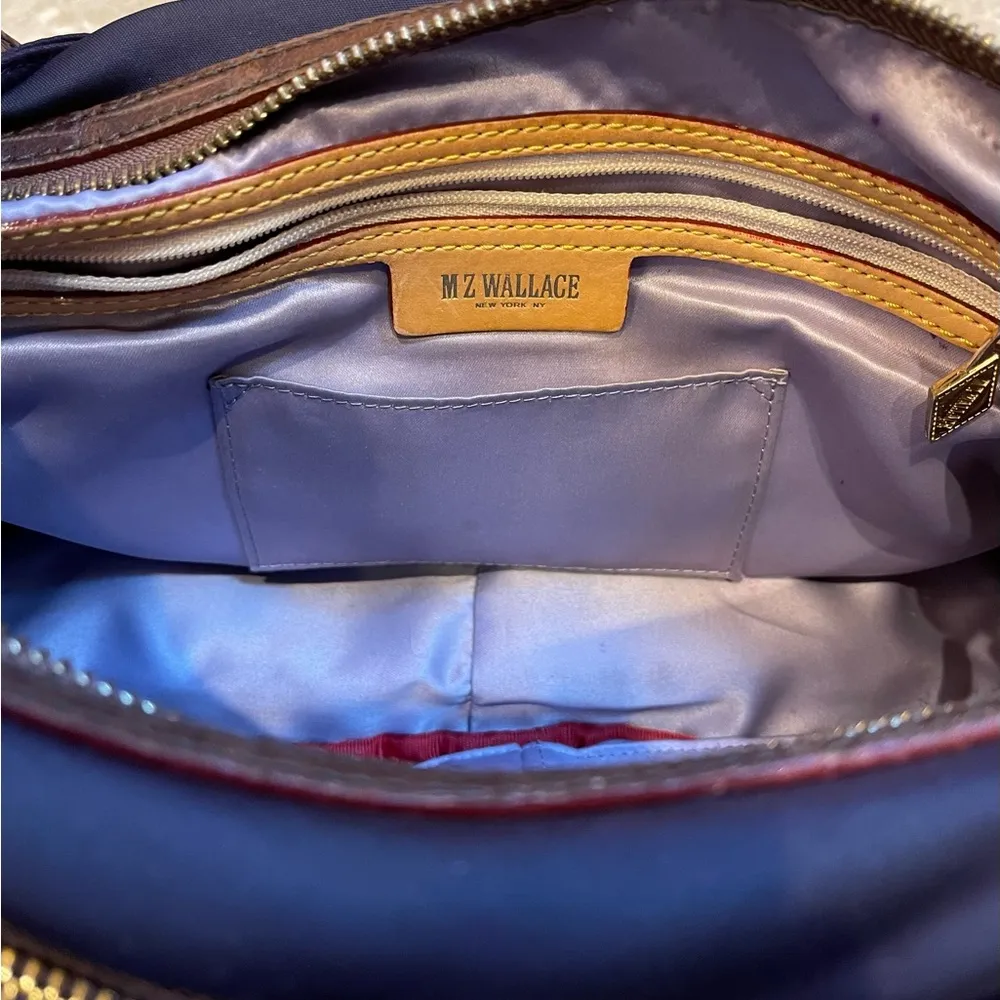 MZ Wallace Purple Pocketbook Shoulder Bag - Image 6
