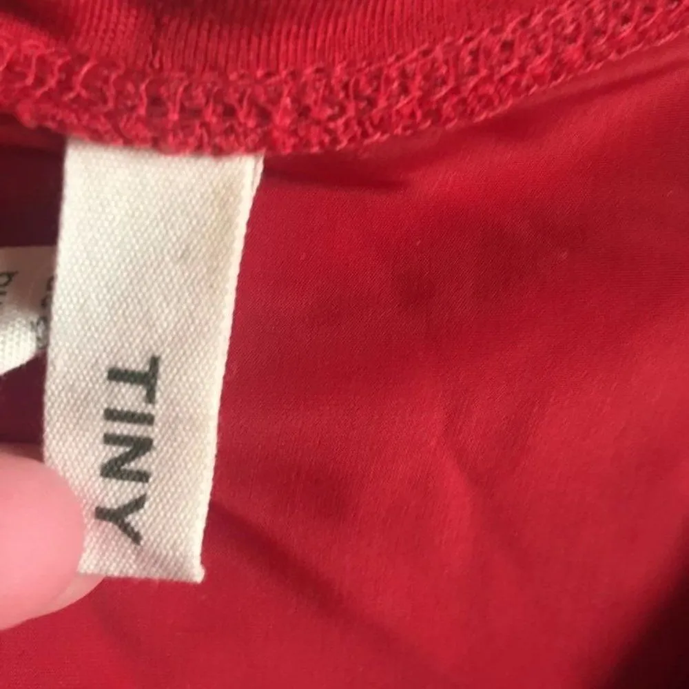 Tiny small red sleeveless top Red - Image 3