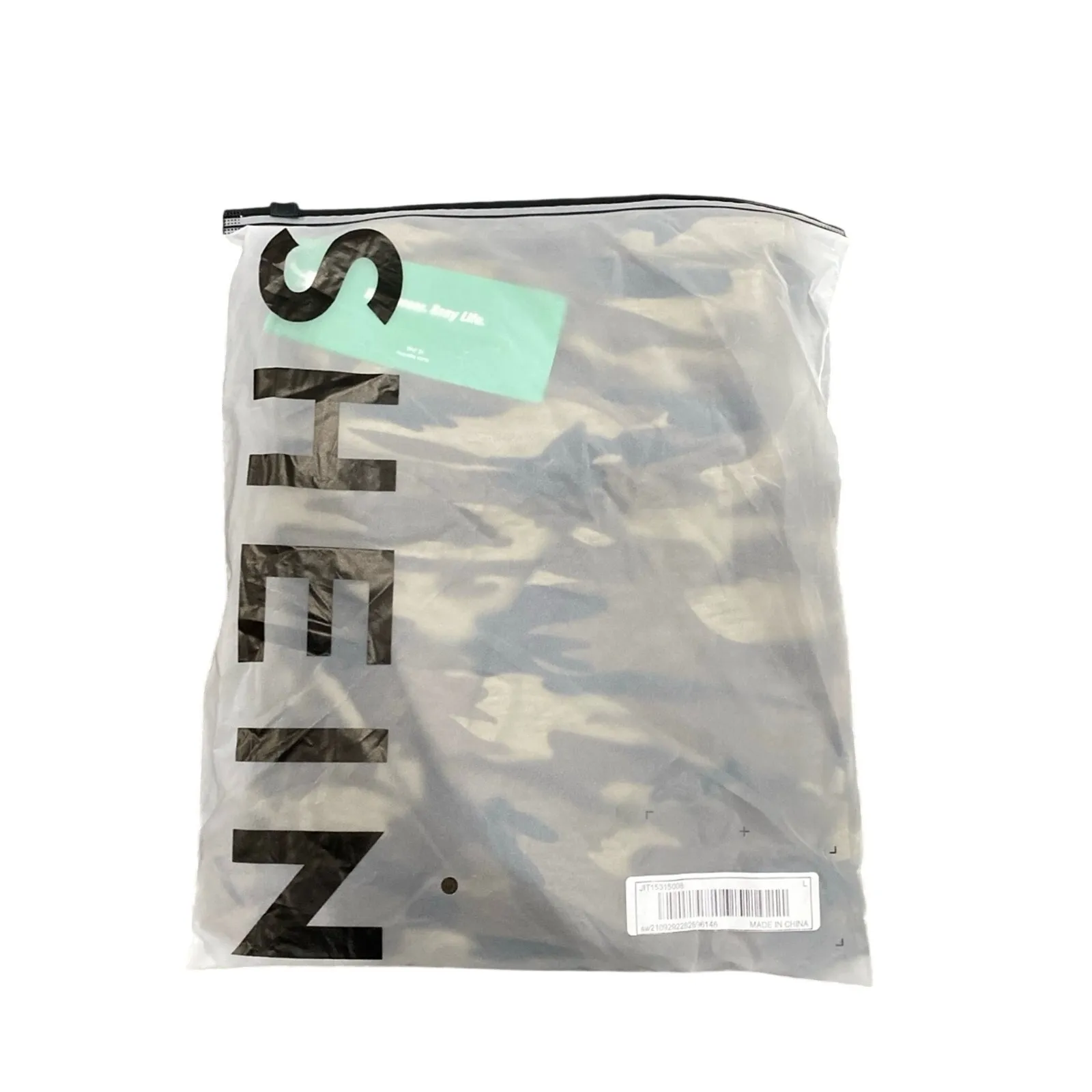 Women's High Waist Camo Leggings in Green, Size L - Image 2