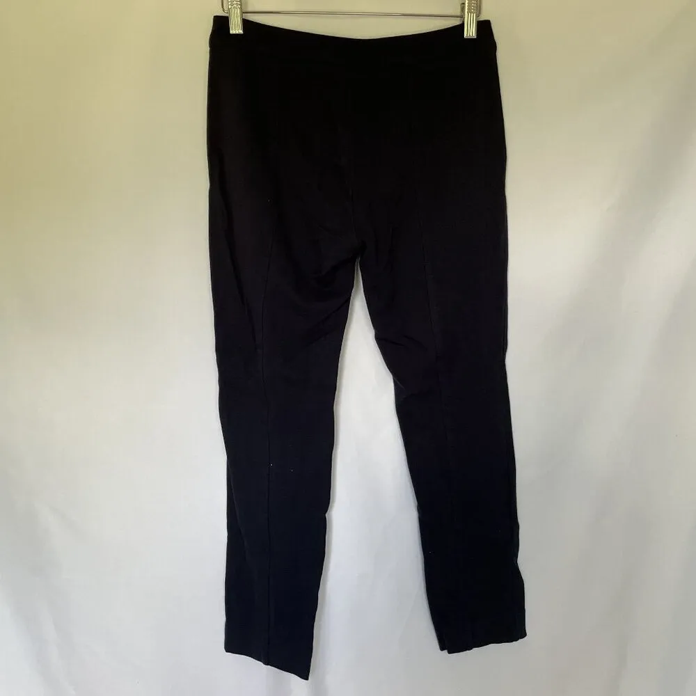 cabi navy blue pants pockets rayon nylon spandex business casual women's size 4 - Image 5