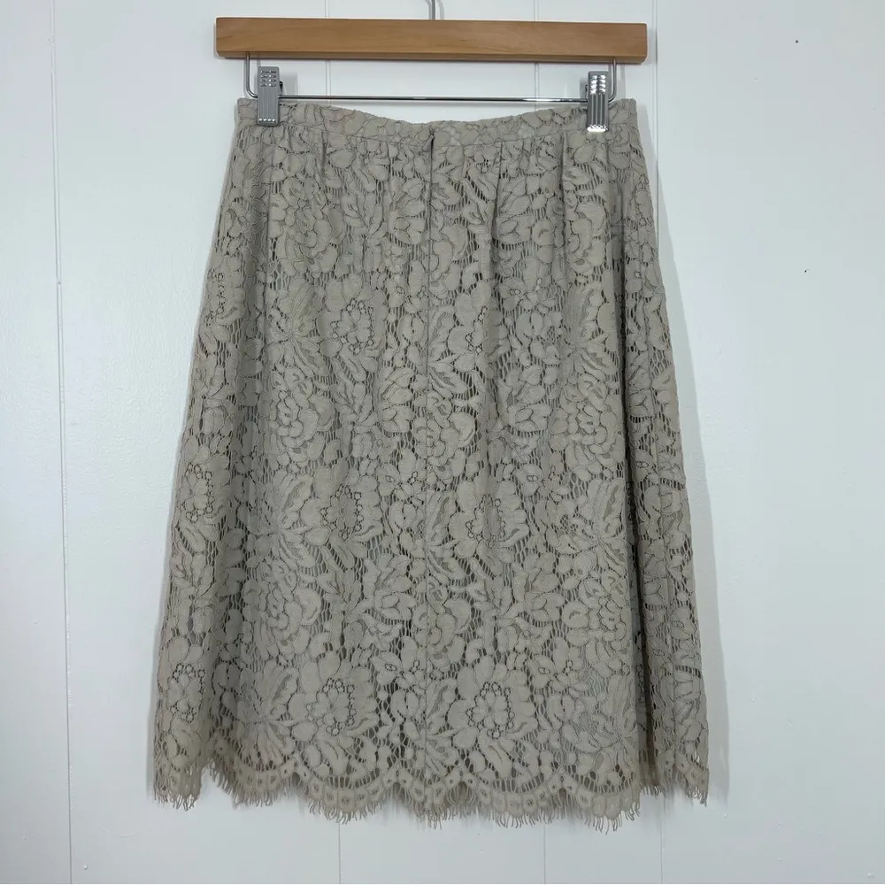 Jenny Yoo Cream Lydia Lace Skirt - Image 5