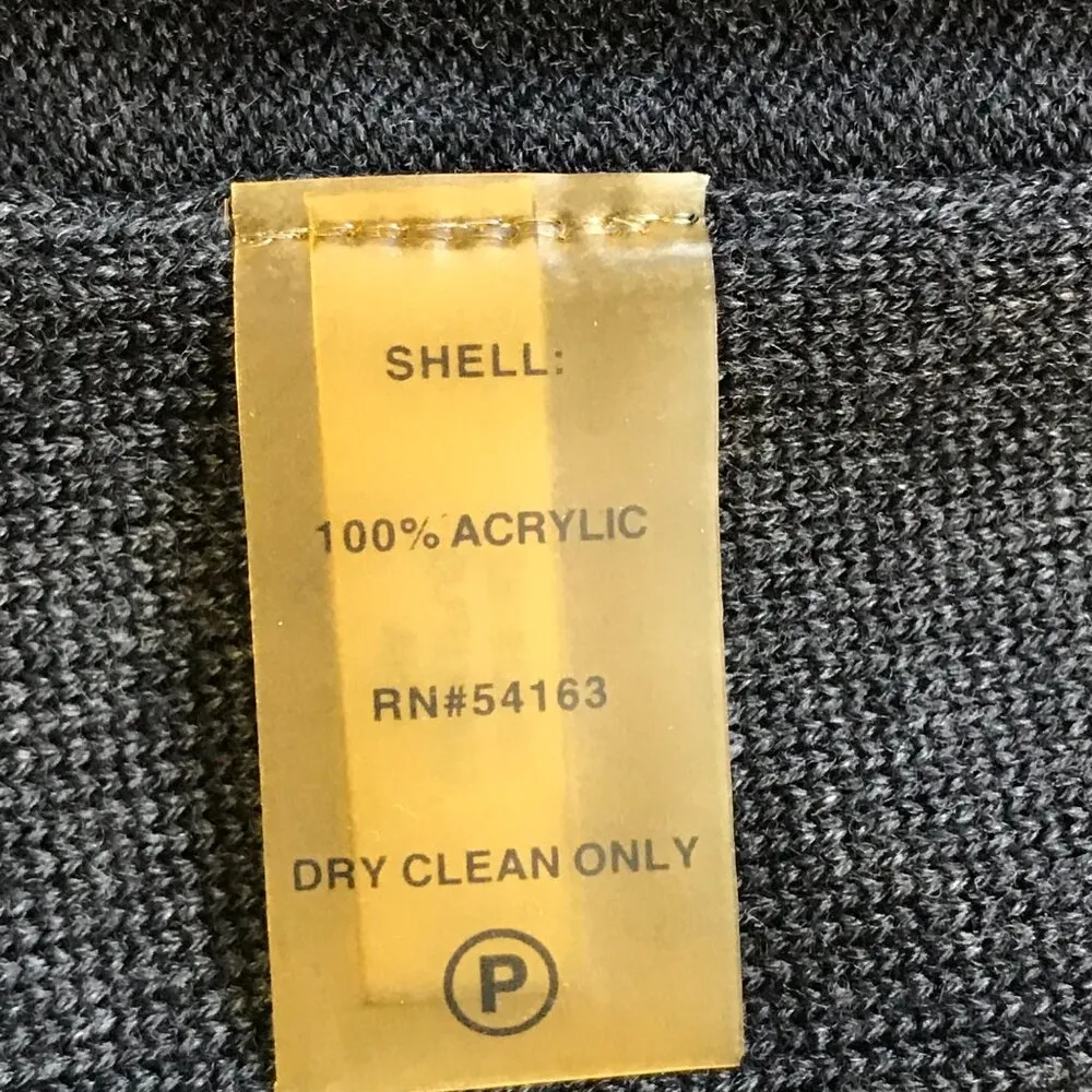 Calvin Klein Knit Sweater Dress Womens Medium Gray Cowl Neck Pleated Long Sleeve - Image 9