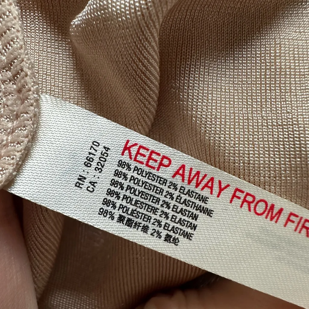 Free People Revolve Turnt Bodysuit Shimmer Sexy Date Going Out Neutral Cream Tan - Image 9