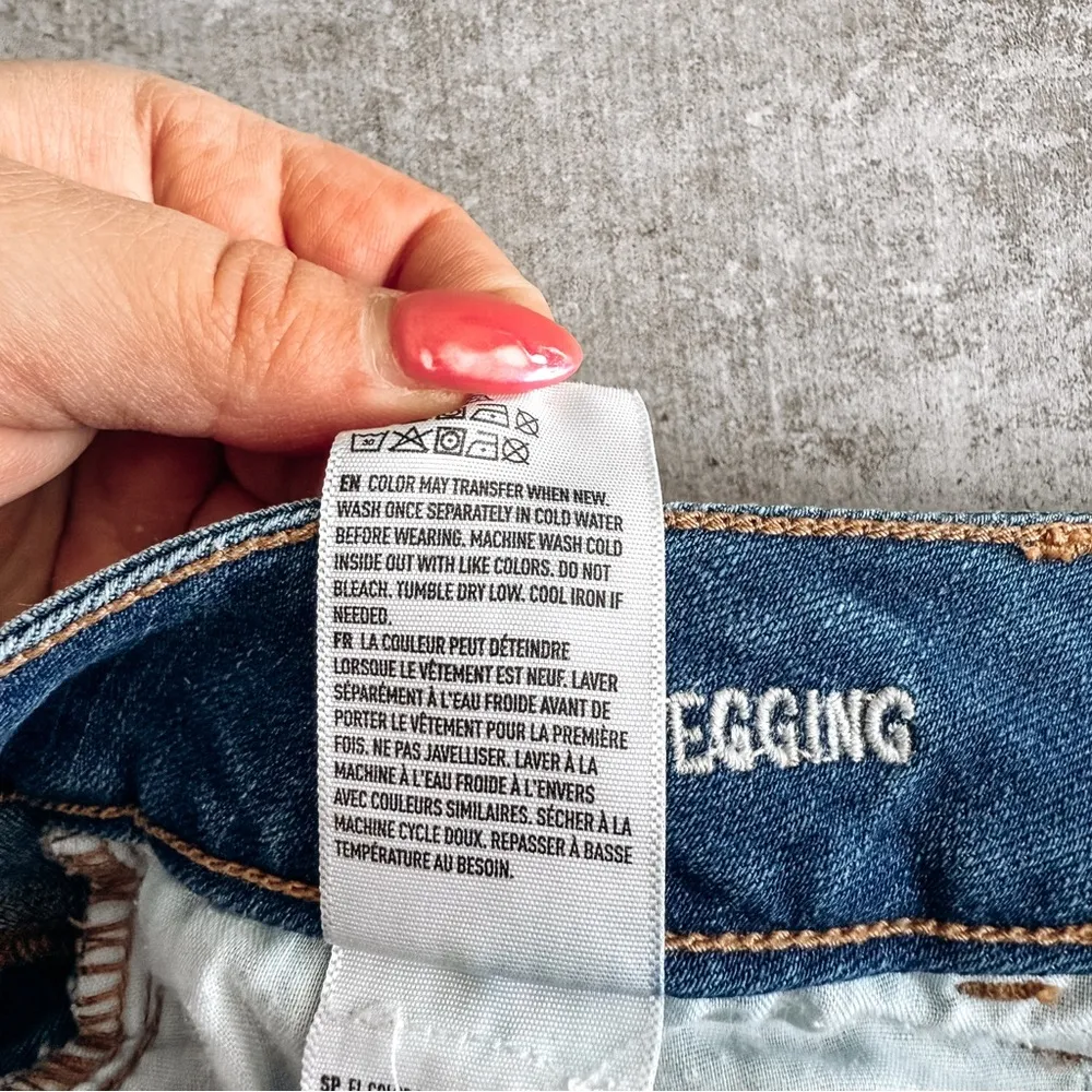 American Eagle Super Stretch Jegging Medium Wash Size 8 - Image 8