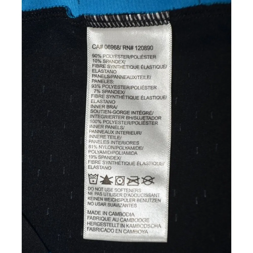 NWT Wilson Tennis Ladies Black Aqua Tennis Athletic Racerback Tank Top Size L Size L - Image 9