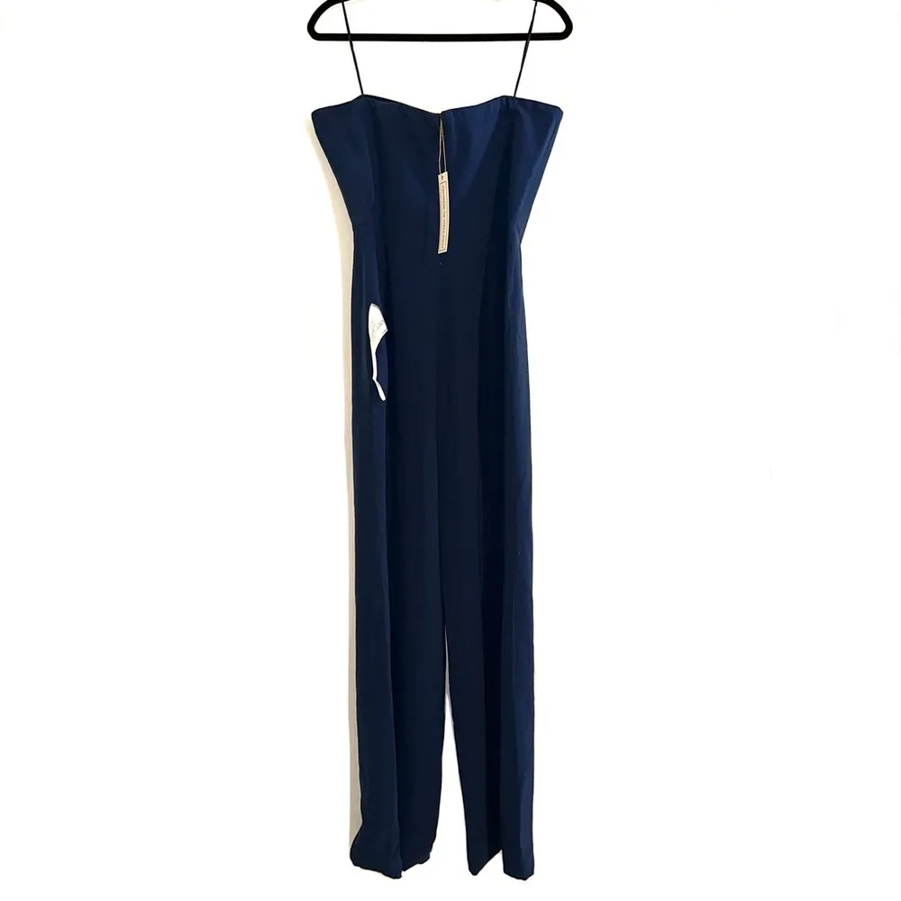 NWT Dress The Population Alexis Strapless Jumpsuit in Pacific XXL - Image 4