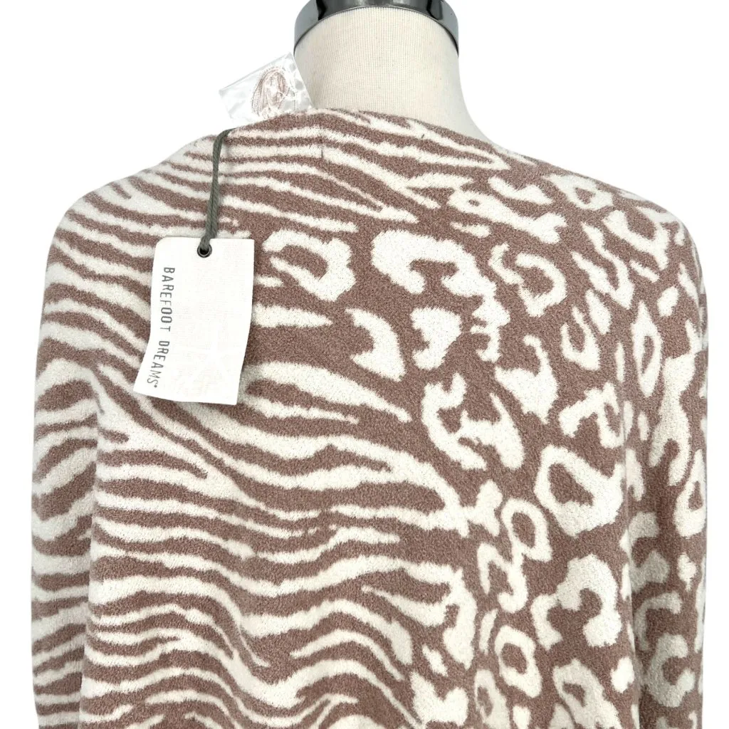 Barefoot Dreams CozyChic Ocean Breeze Poncho Rose Animal Print One Size Plus NWT - Image 4