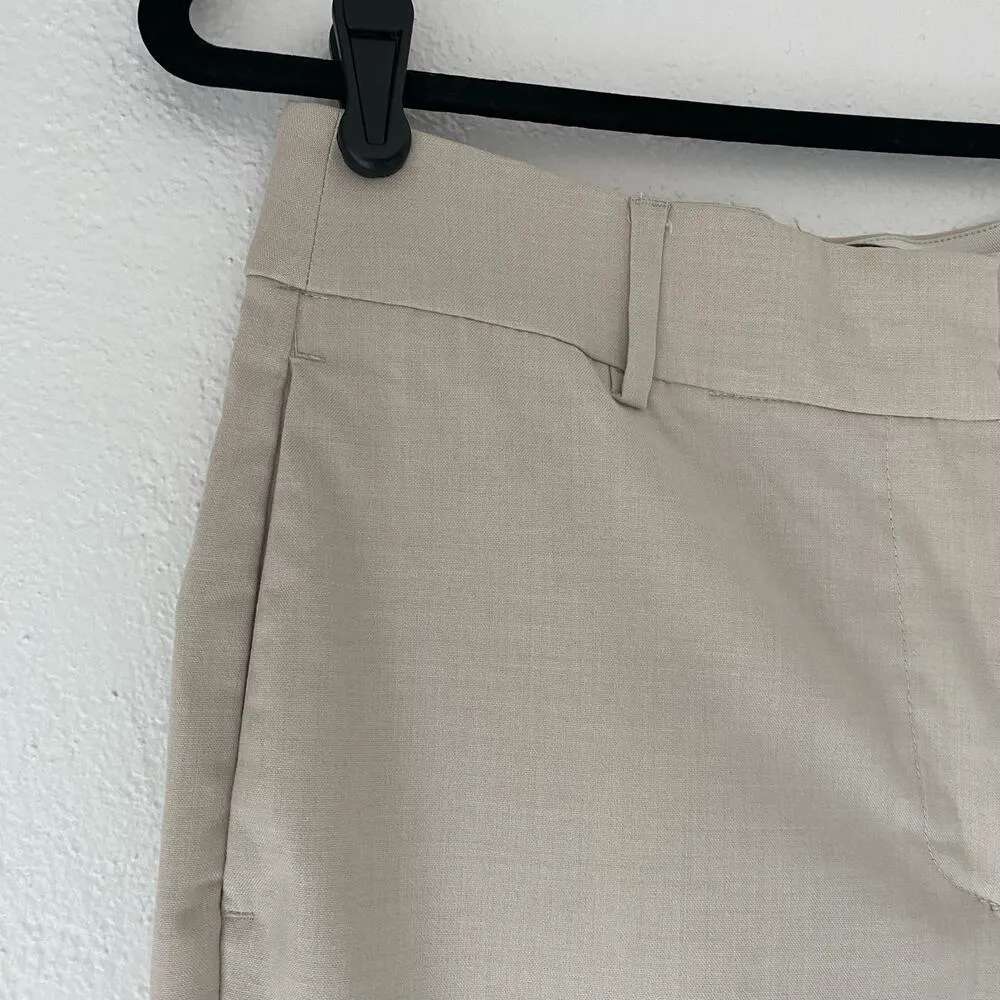 H&M Tapered Leg Slacks Light Beige Size 6 - Image 5