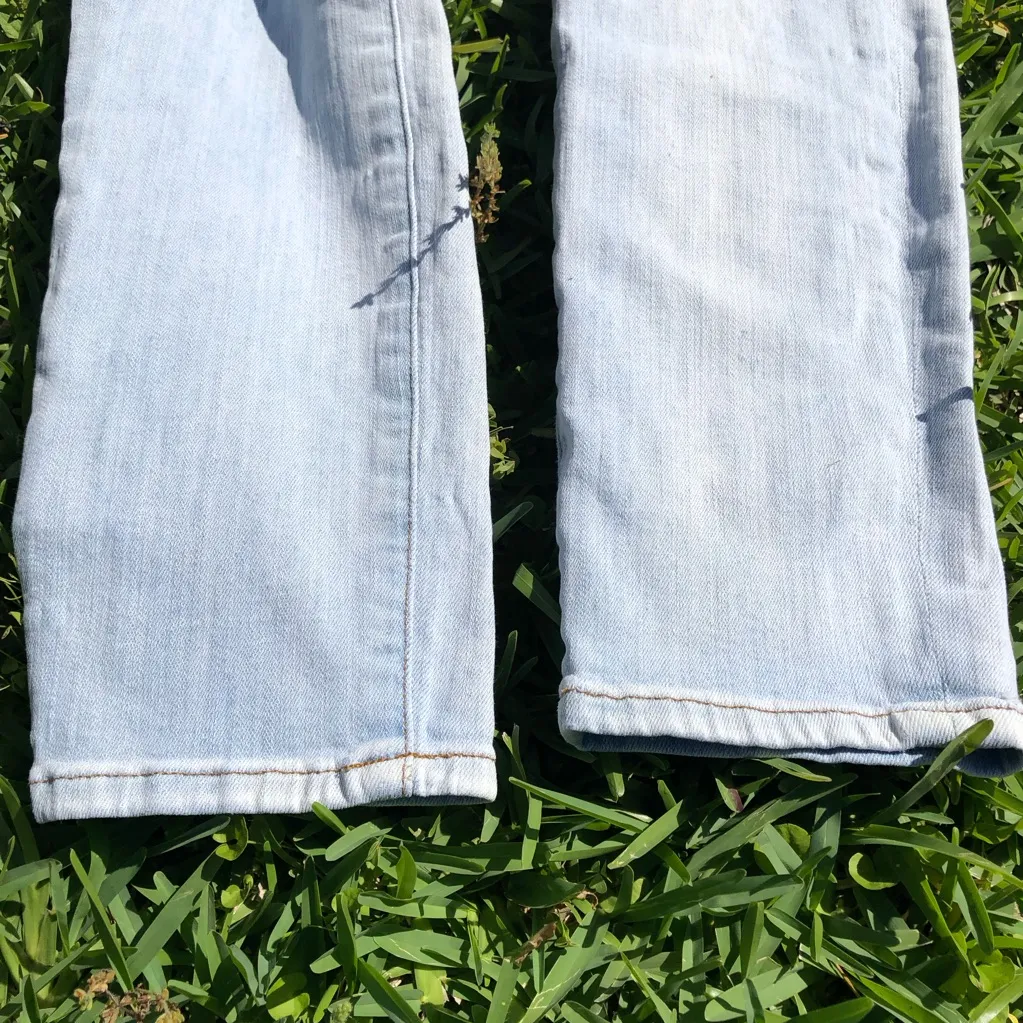 Frame denim Le skinny de Jeanne crop Jeans Light Wash Stretch 28 - Image 2