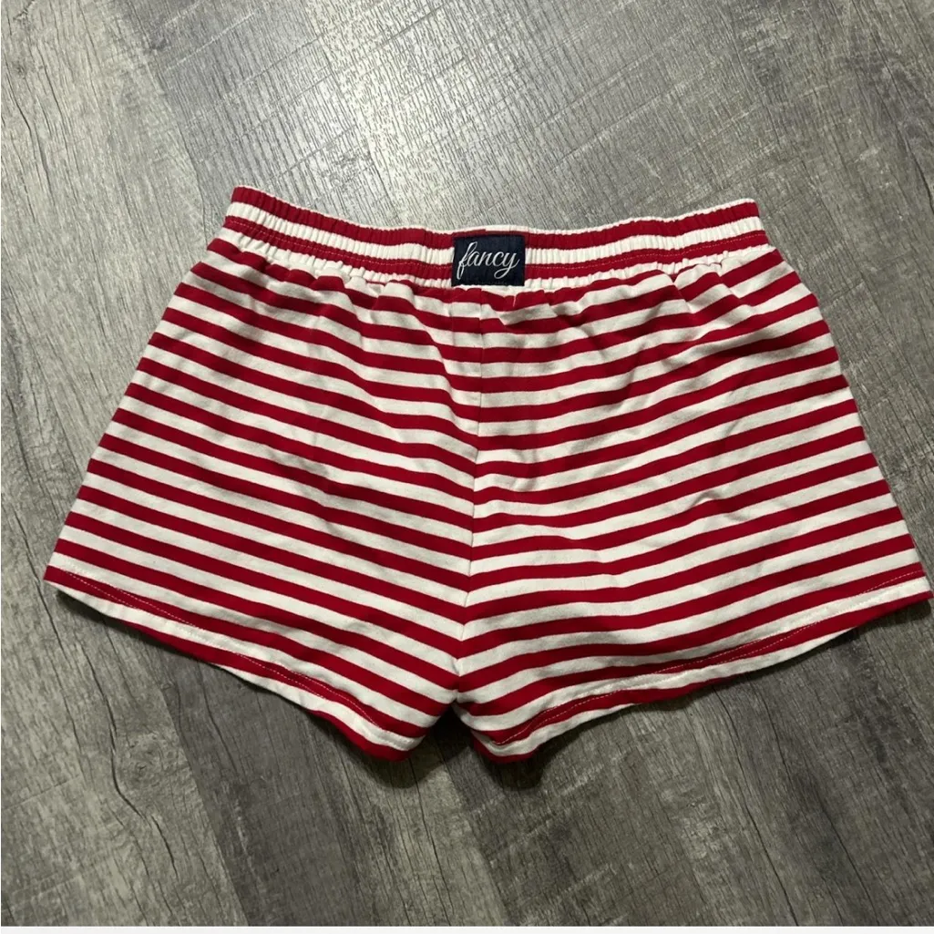 Fancy Striped Shorts Red Size M - Image 2